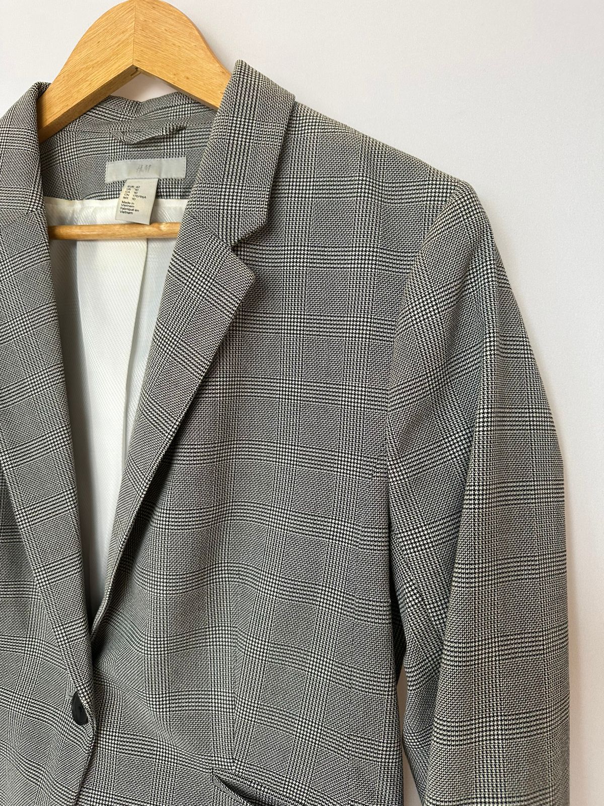 H&M · Blazer xadrez