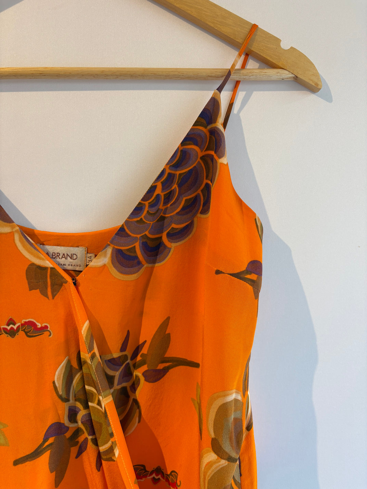 A.brand · Vestido alcinha curto – coral estampa floral – Tam. PP
