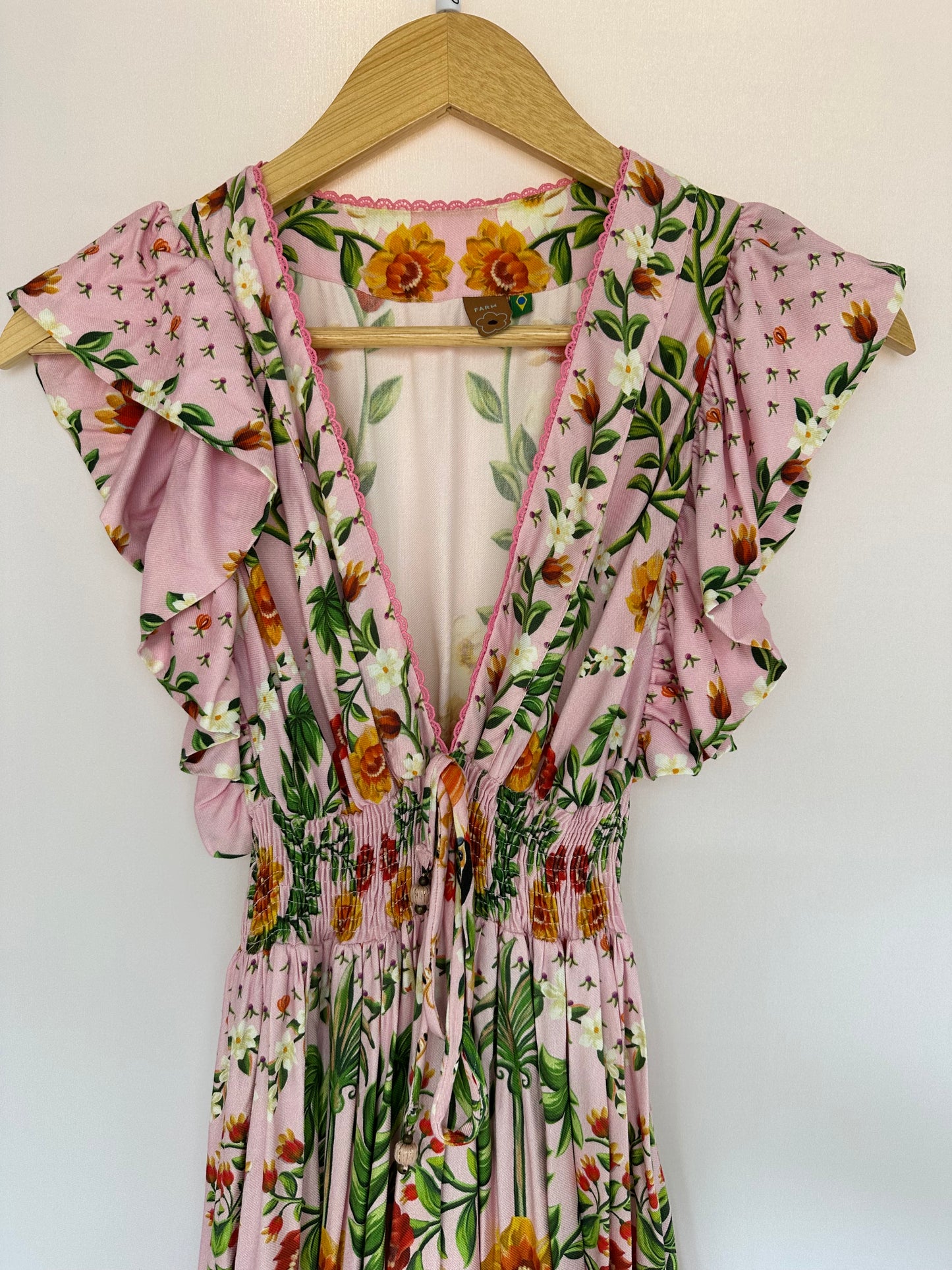 Farm · Vestido longo floral