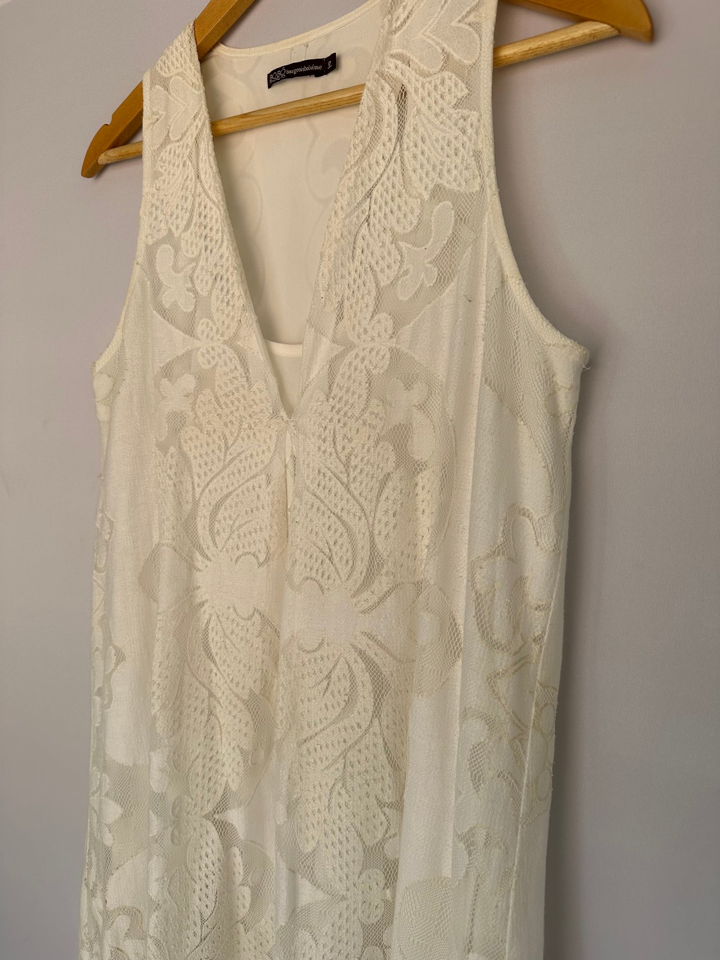 Bobô · Vestido curto em renda