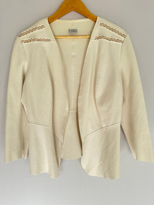 Fit · Blazer bordado em malha