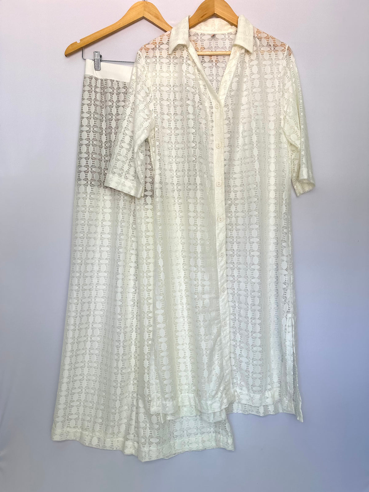 Calça conjunto Liz Beachwear – branco – Tam. M