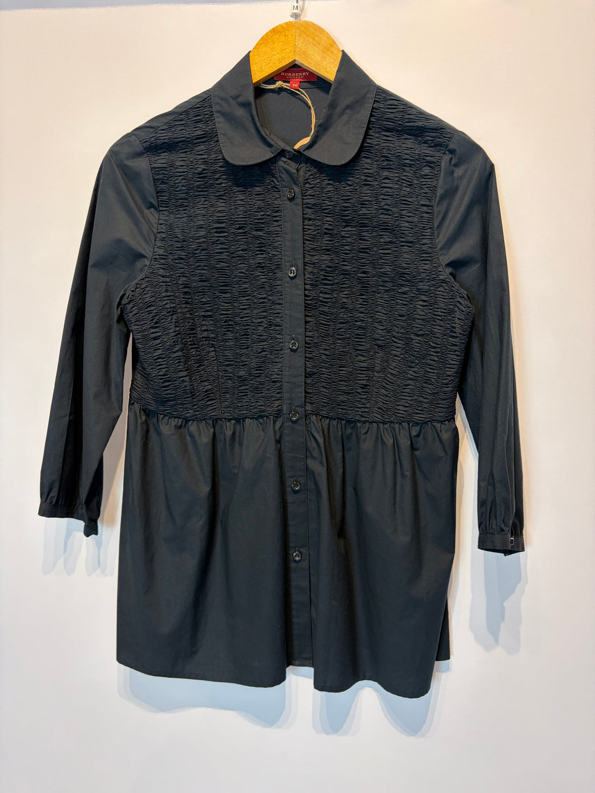 Burberry · Blusa com lastex no busto – preto – Tam. M