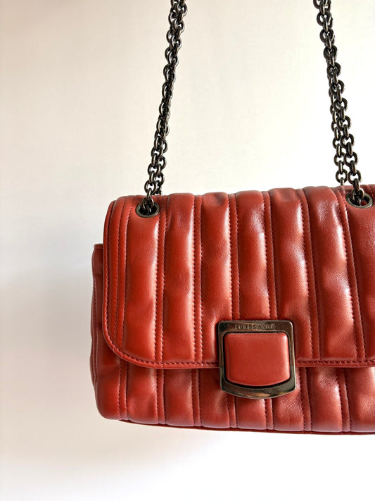 Longchamp · Bolsa matelassê vinho