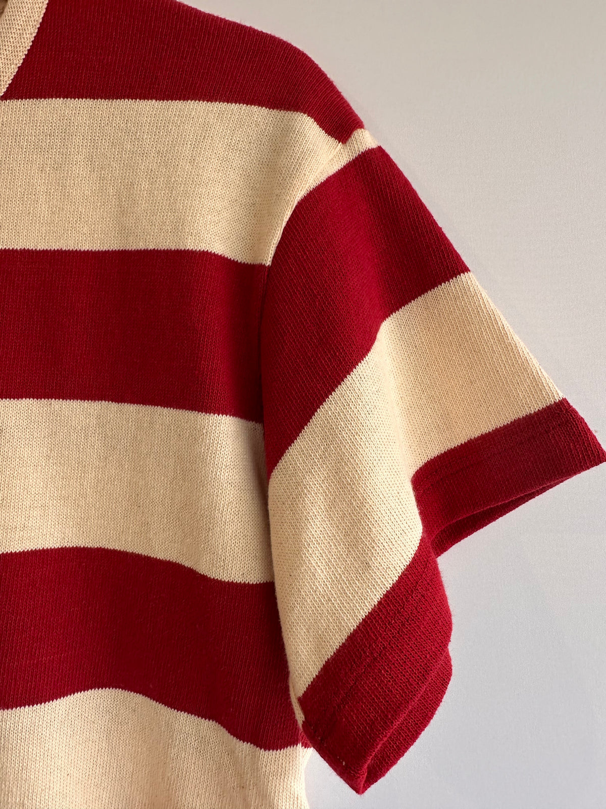 Ideologic · Blusa listrada – vermelho e bege listrado – Tam. P