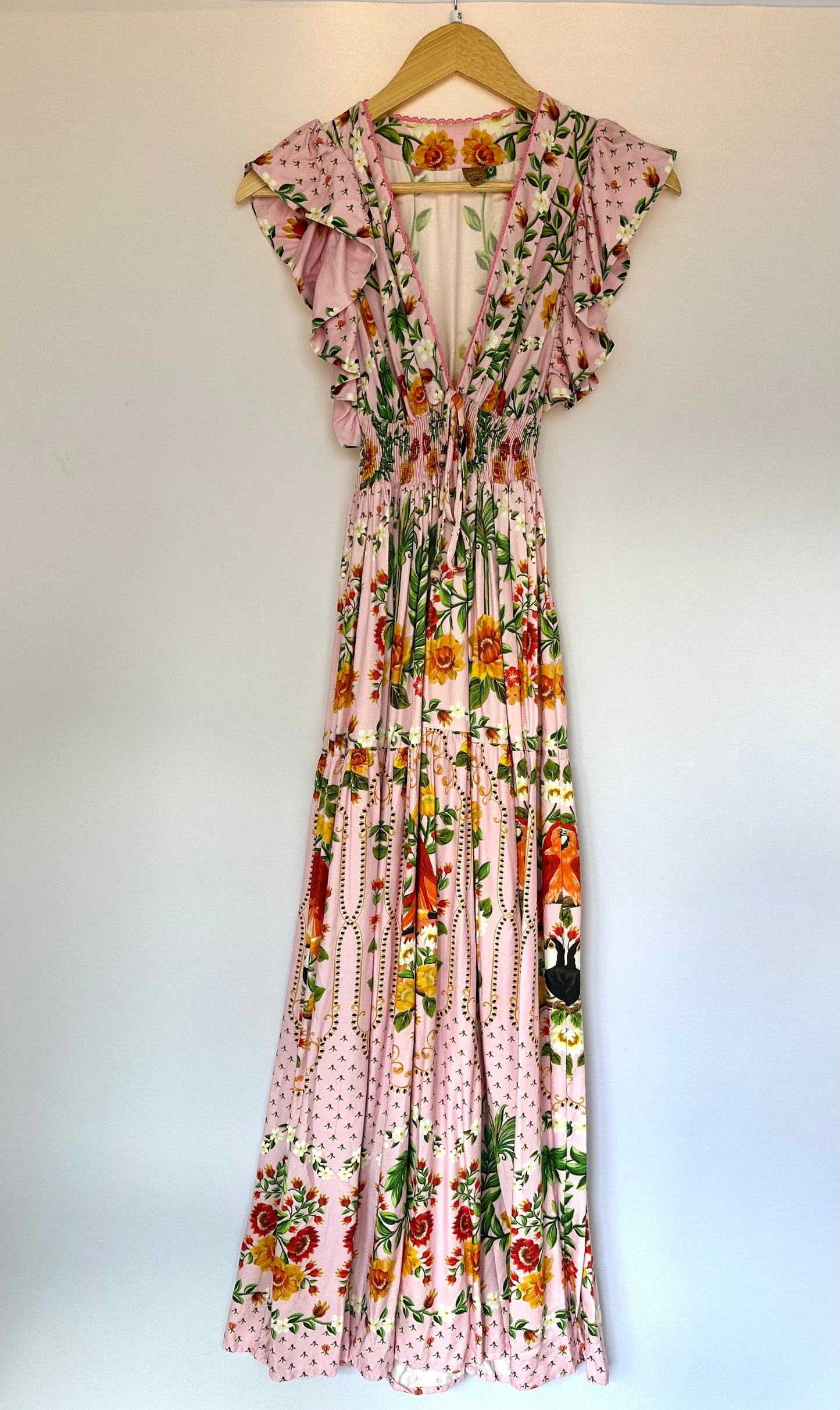 Farm · Vestido longo floral