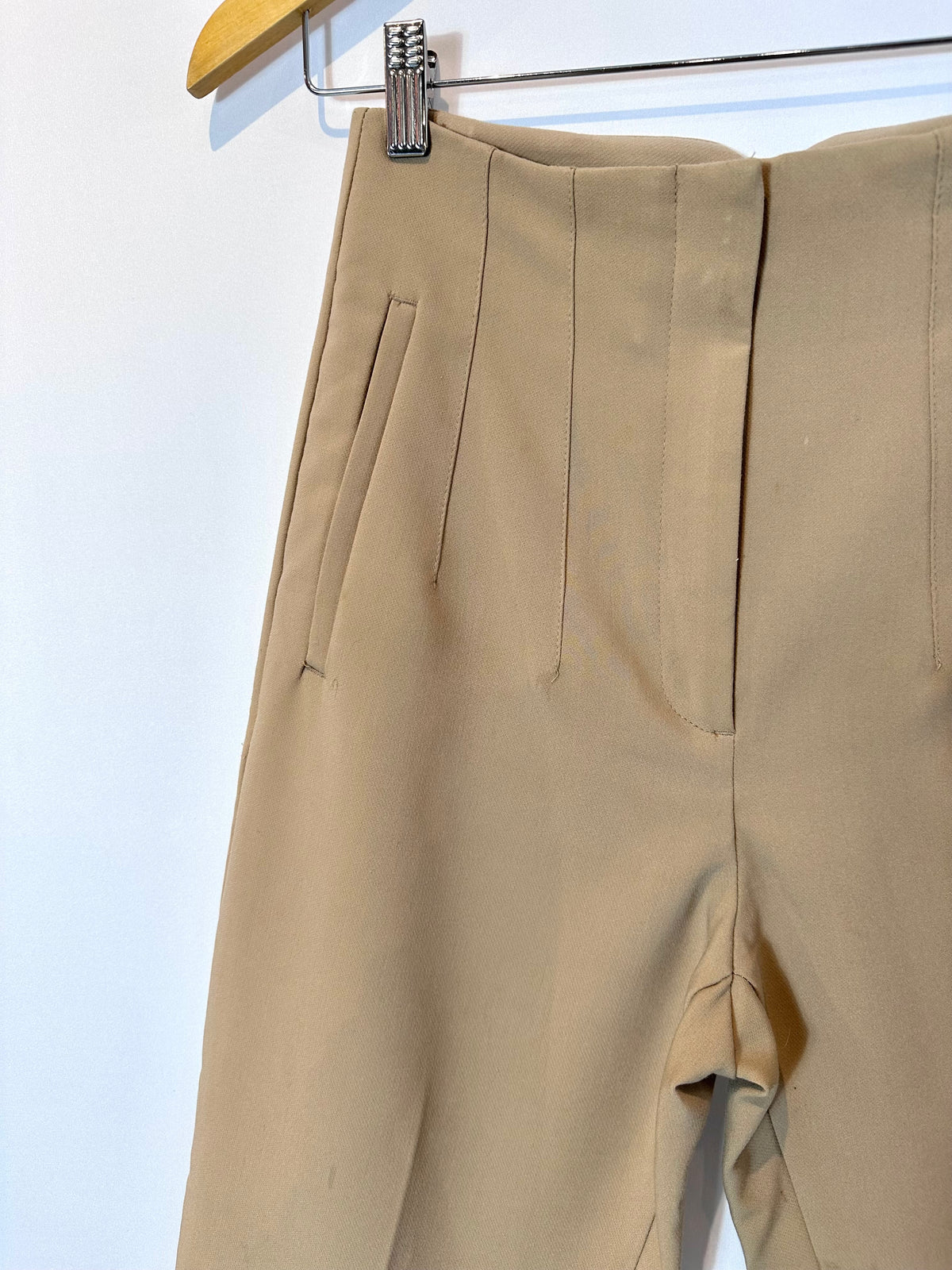 Zara · Calça social – bege – Tam. P