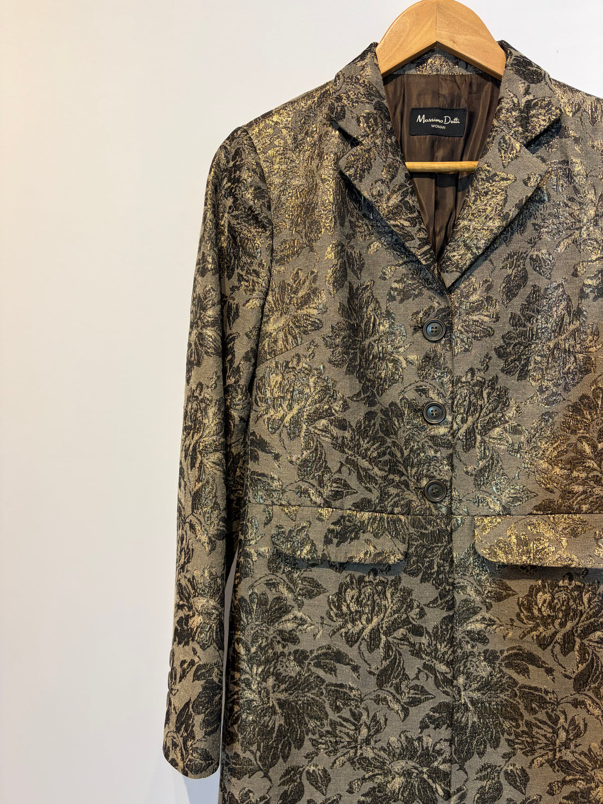 Massimo Dutti · Blazer alongado em jakar