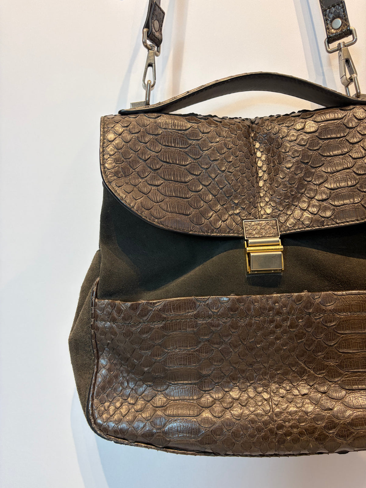 Proenza Schouler · Bolsa camurça – café