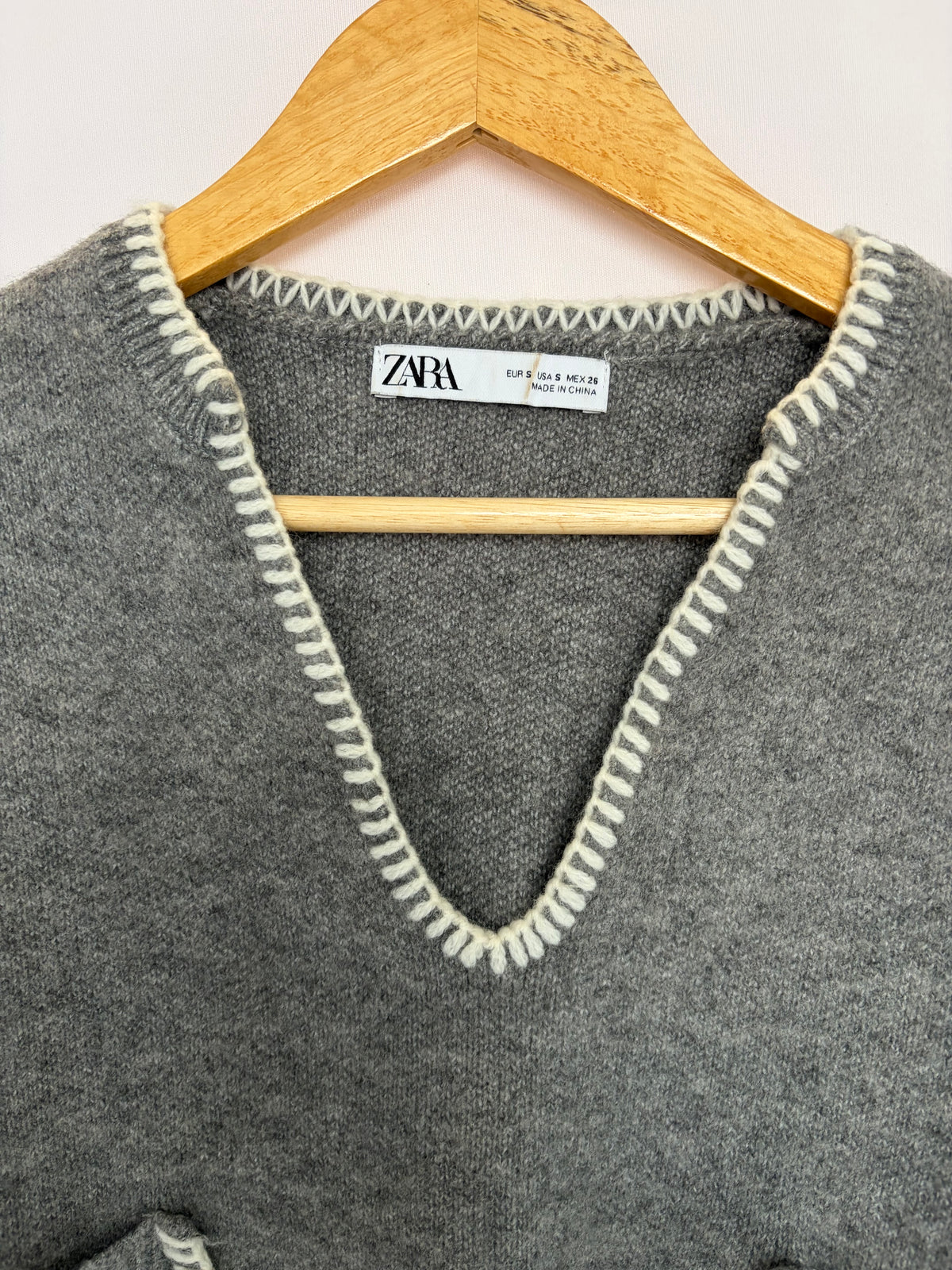 Zara · Casaqueto com pesponto