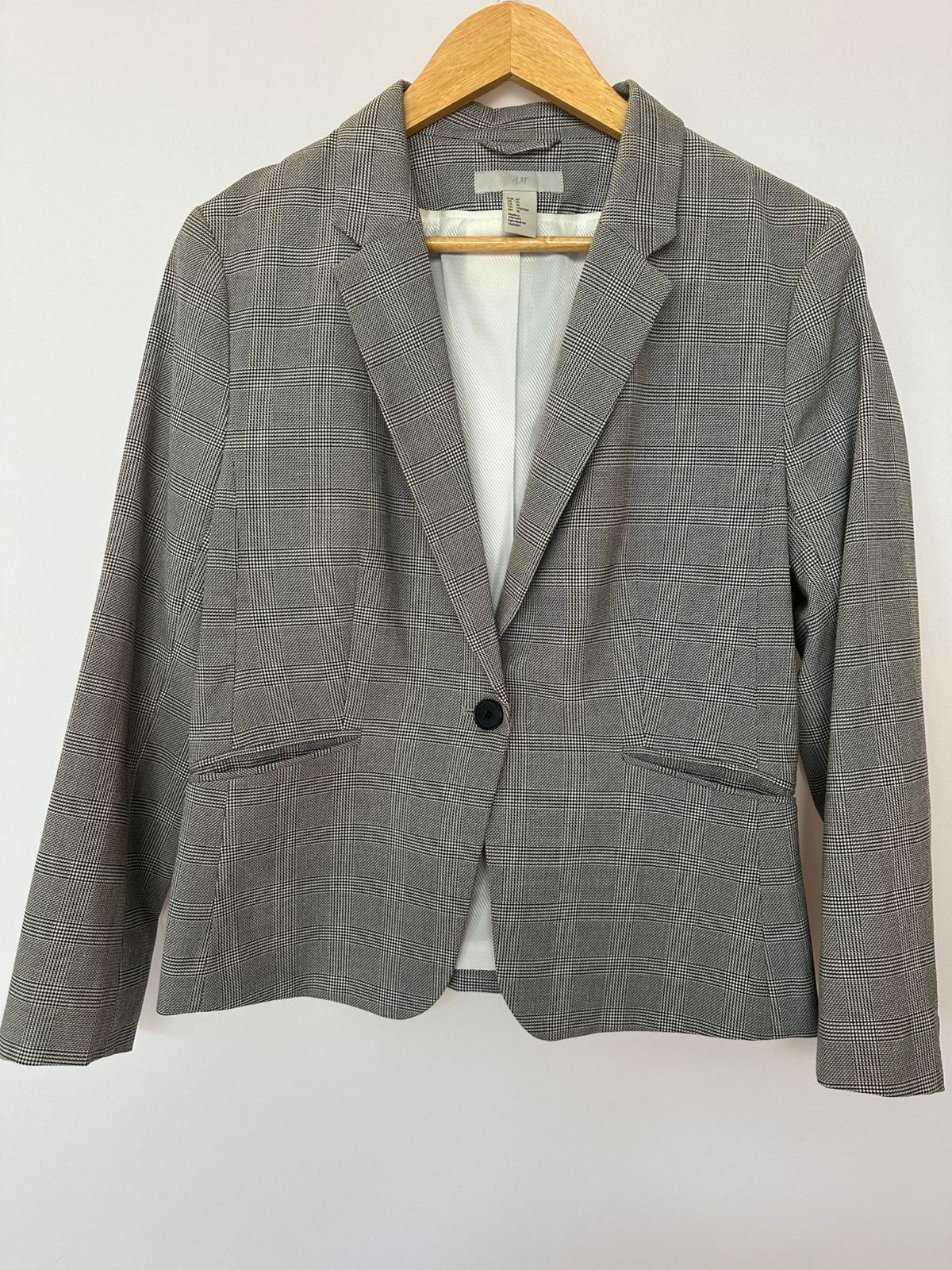 H&M · Blazer xadrez