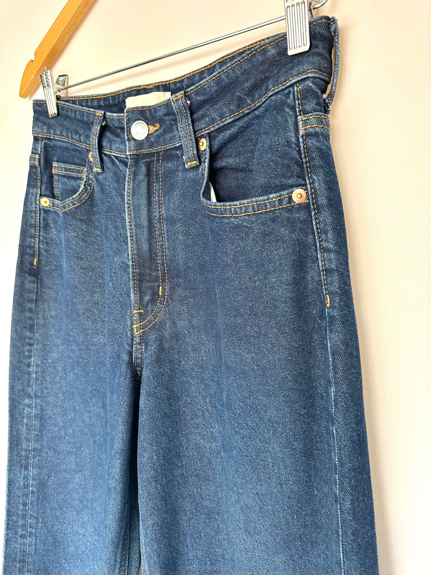 H&M · Calça jeans wide leg