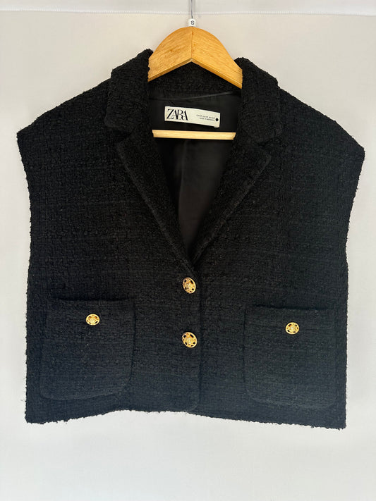 Zara · Coletinho em tweed