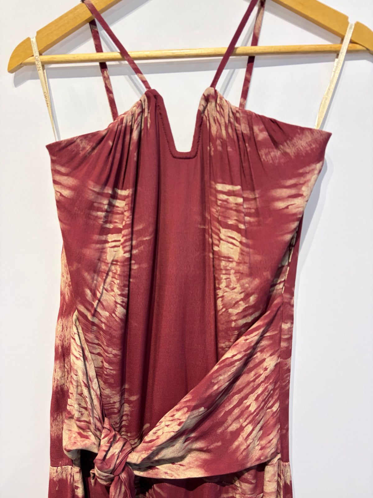 Open · Vestido longo alcinha
