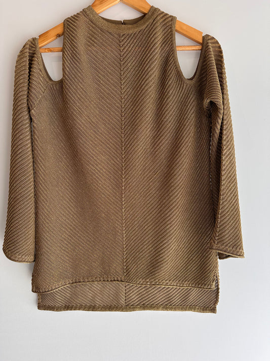 Lafort · Blusa manga longa com vazado nos ombros
