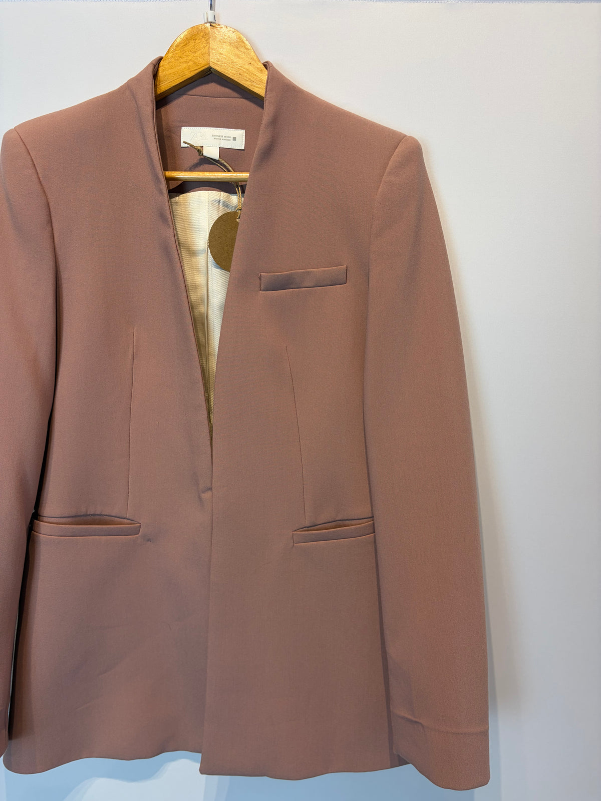 Zara · Blazer sem lapela