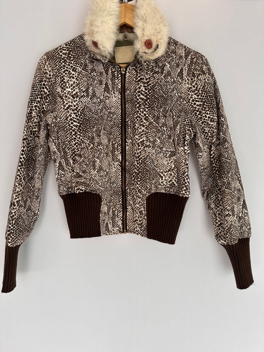 Bobstore · Casaco bomber com gola de pelinhos