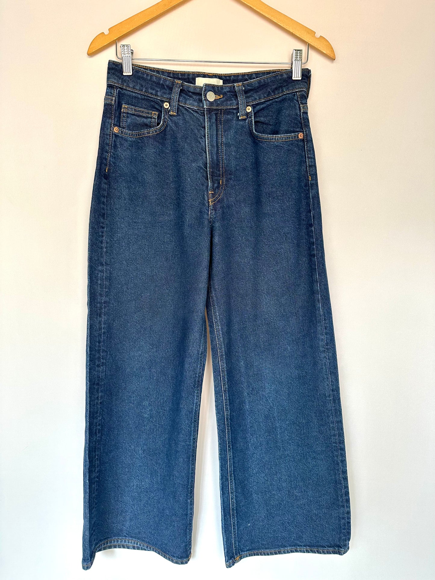 H&M · Calça jeans wide leg