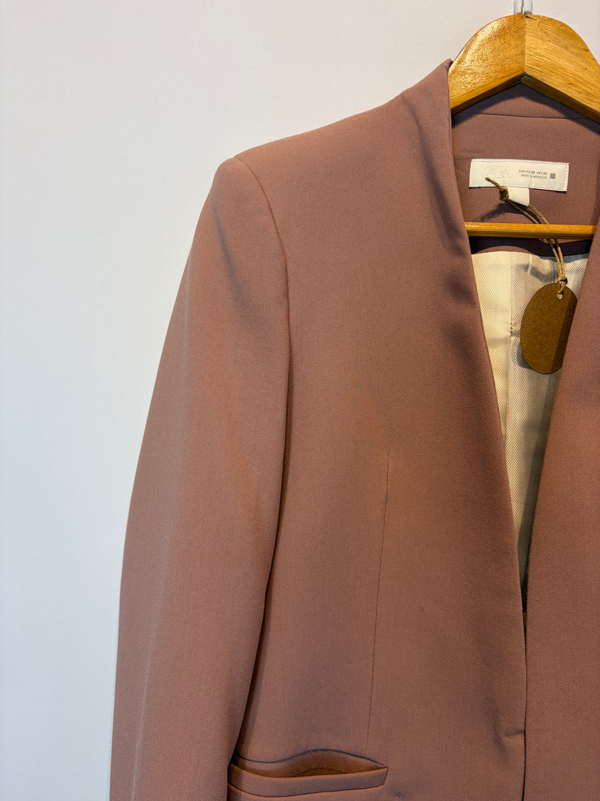 Zara · Blazer sem lapela