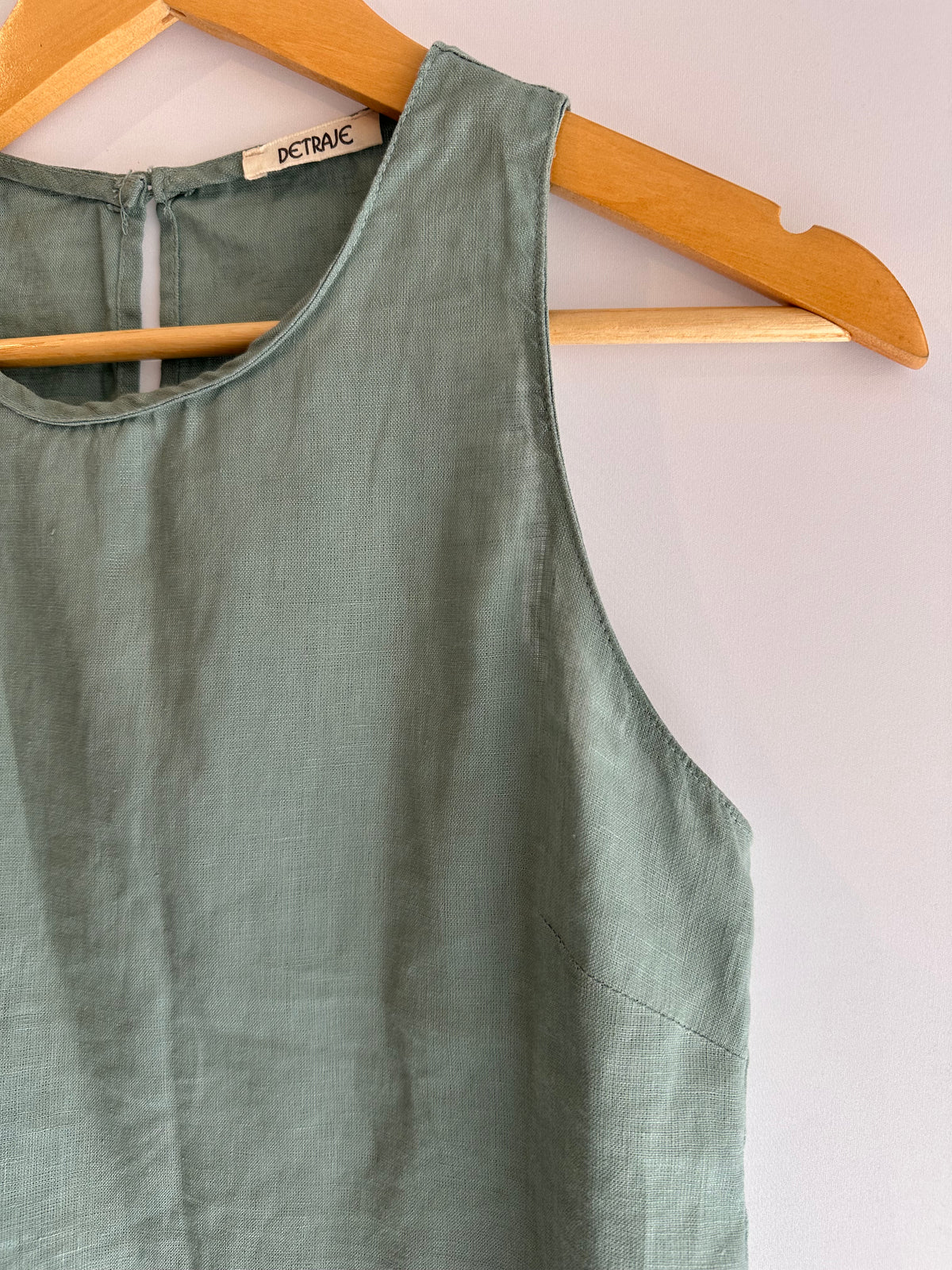 Detrave · Blusa sem manga em linho – azul – Tam. P