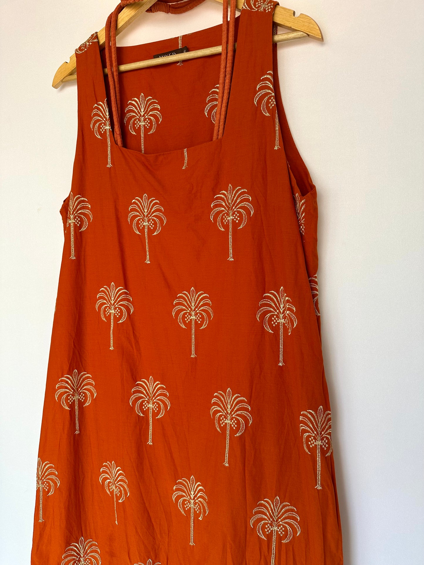 Mixed · Vestido longo com cinto corda