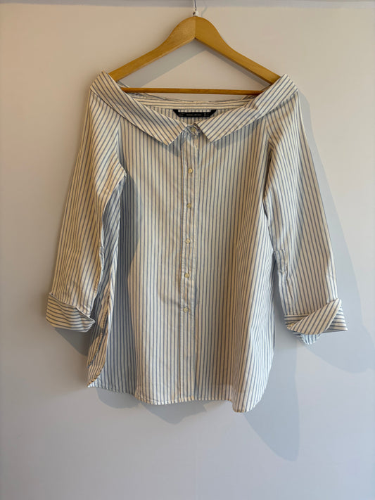 Zara · Camisa gola ombro a ombro