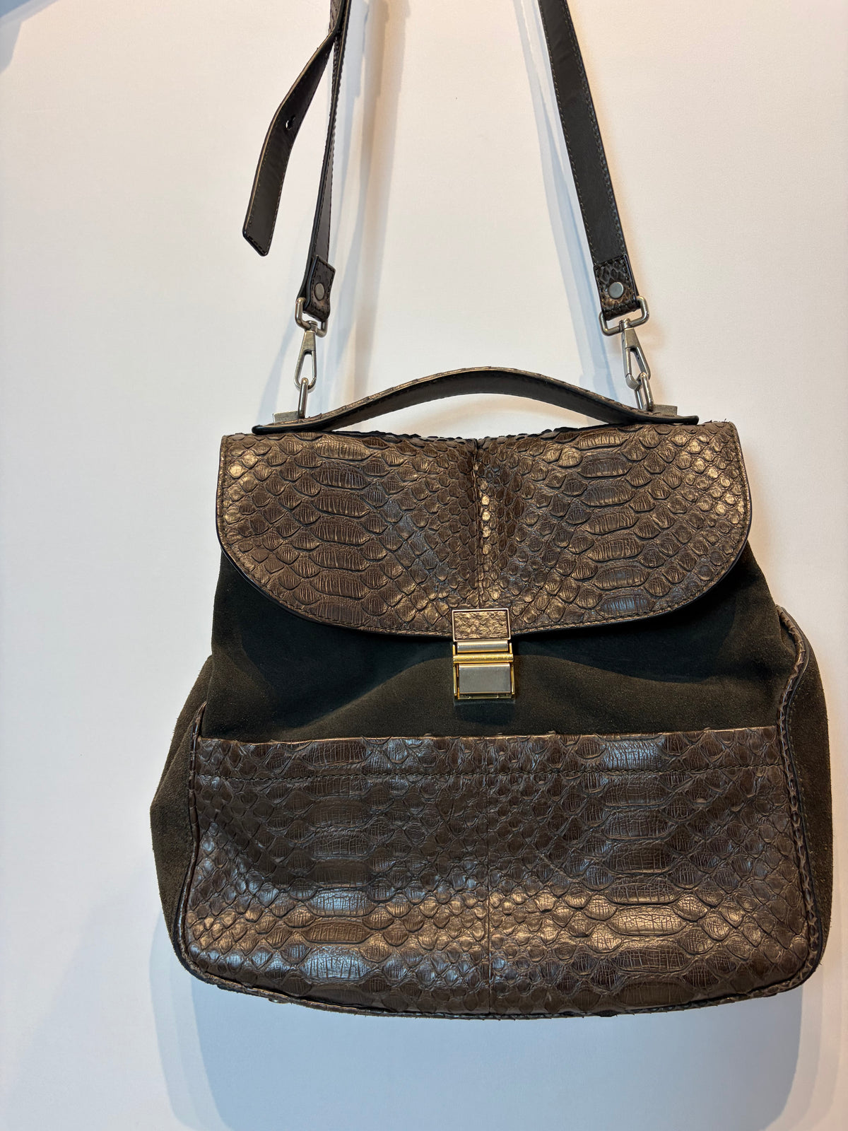 Proenza Schouler · Bolsa camurça – café
