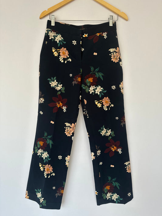 Calça alfaiataria Zara estampa flores