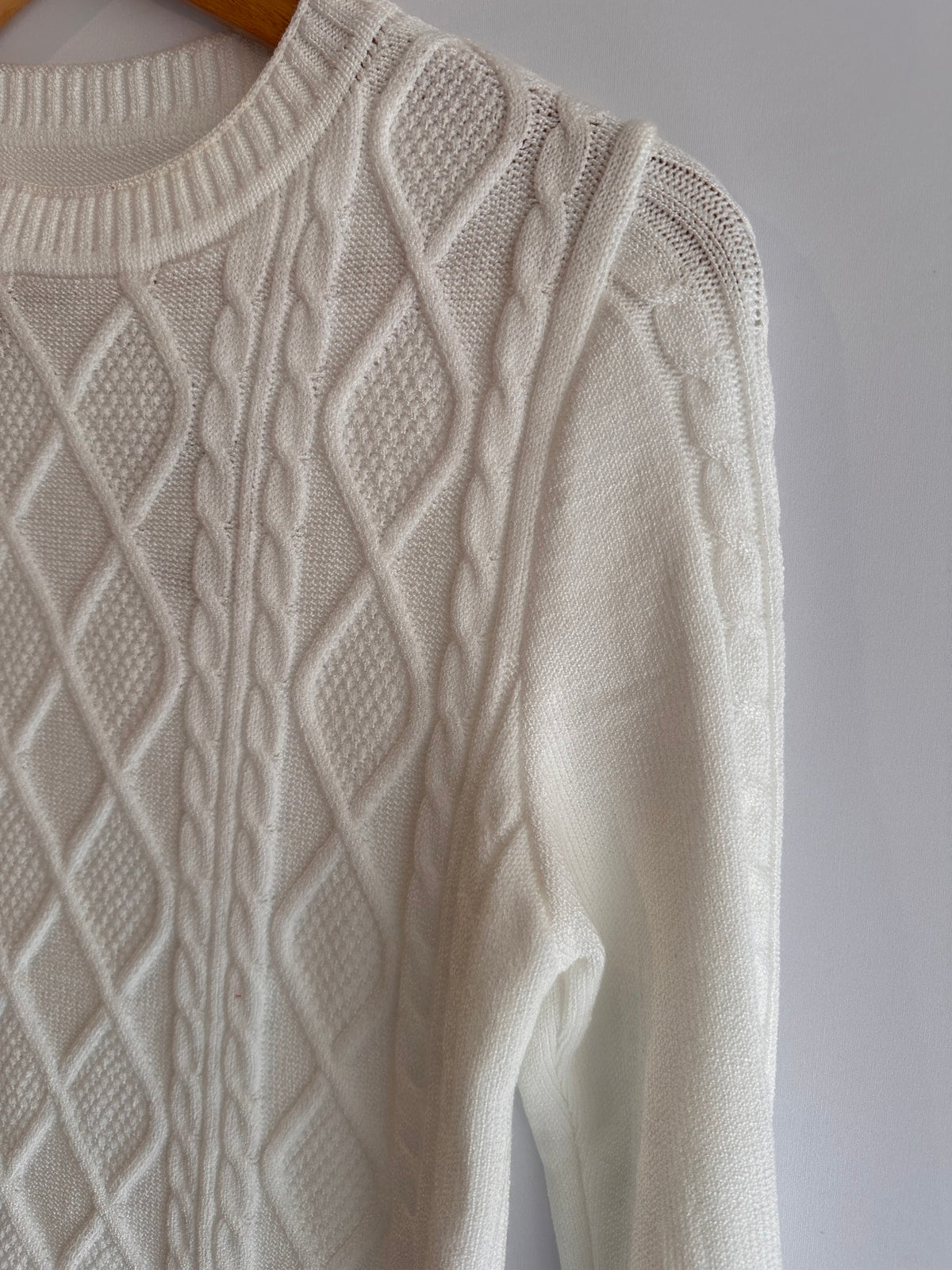 Cardigan em tricô – branco – Tam. P