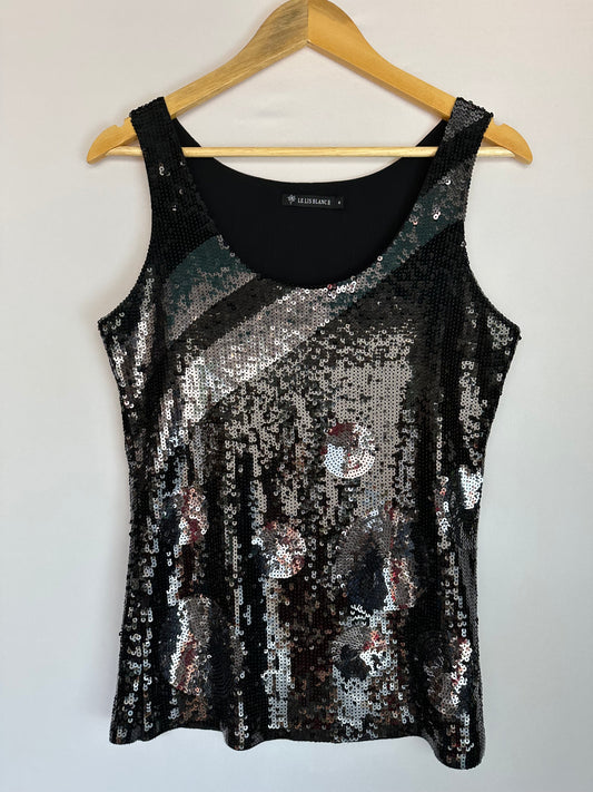 Le Lis Blanc · Blusa bordada de paetê