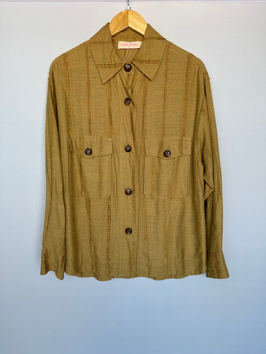 Outra · Camisa conjunto Eliza conde marrom