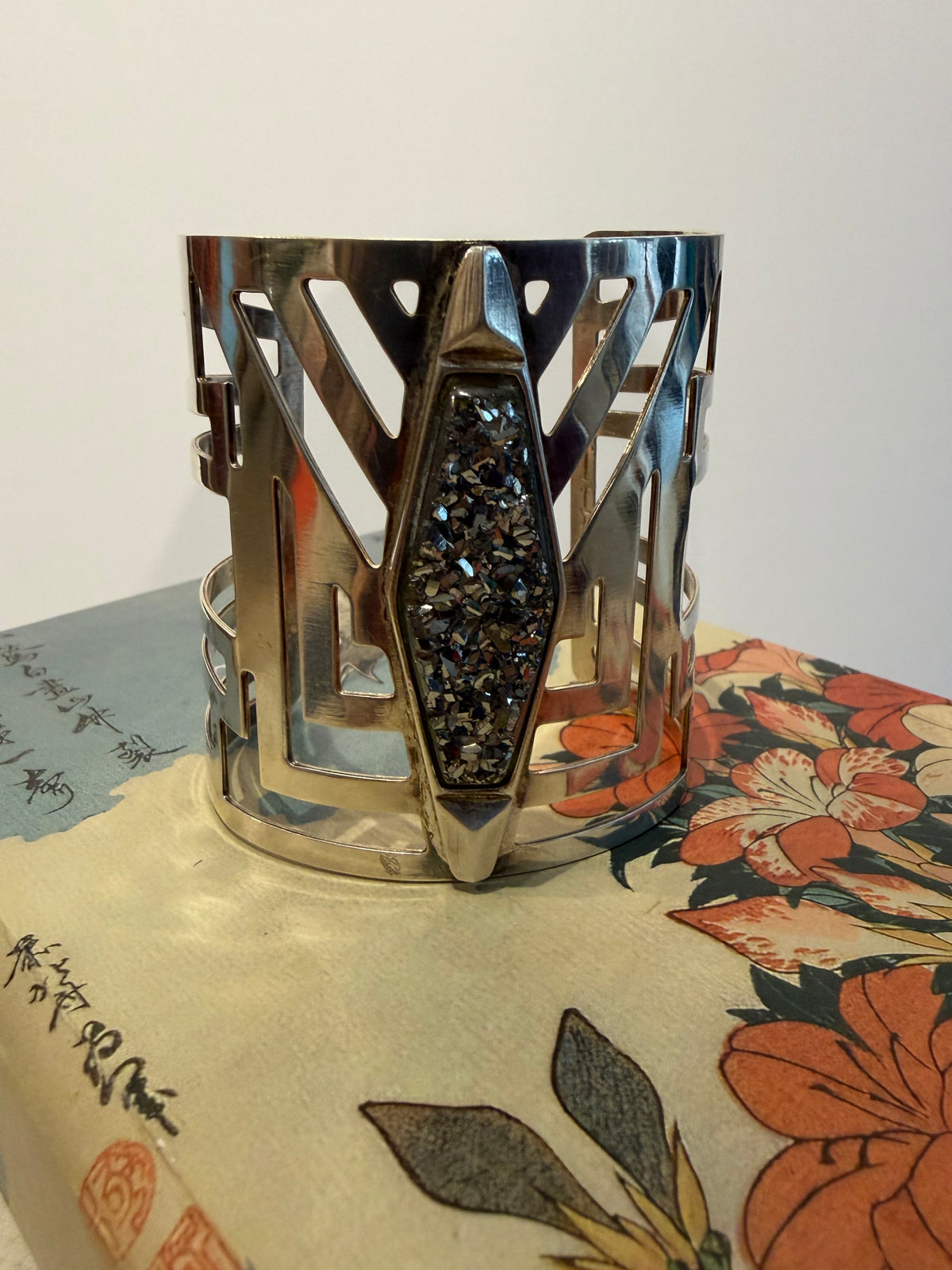 Francesca Romana Diana · Bracelete prata com aplicação de pedra