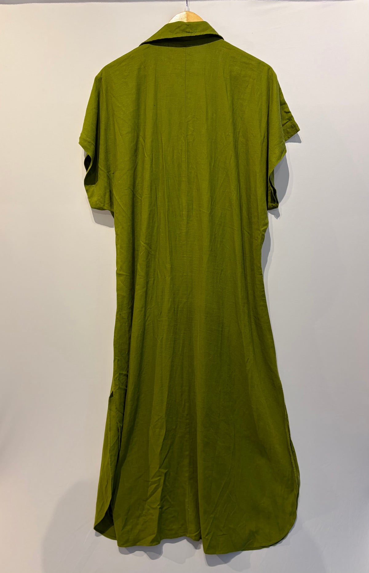 Zara · Vestido longo com pregas